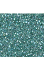 Miyuki delica Beads 11/0 - Sparkling aqua green lined crystal ab DB-1767